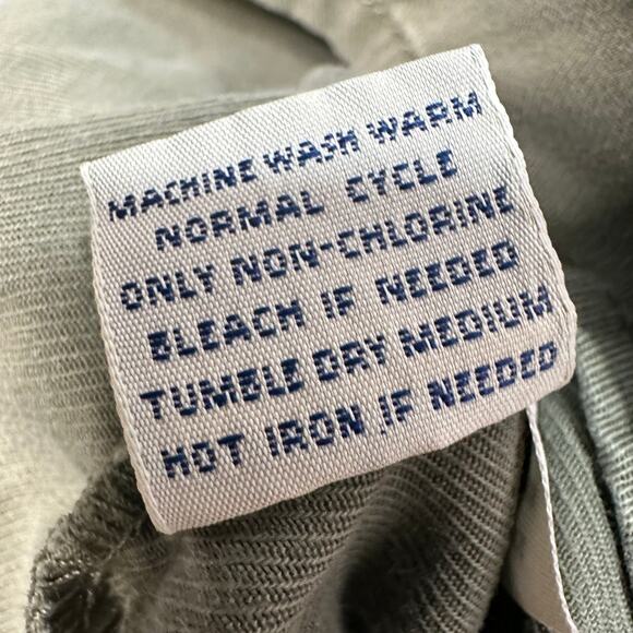 Levi's Shirt Mens XL Button Up Two Horse Brand Army Green Long Sleeves Collared - Picture 8 of 8